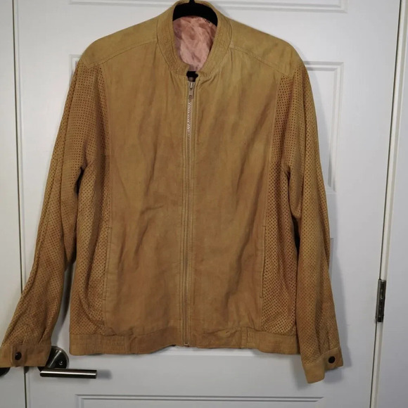 Vintage Boyd's Philadelphia Leather Suede‎ Bomber Jacket Size 40 - Picture 1 of 7